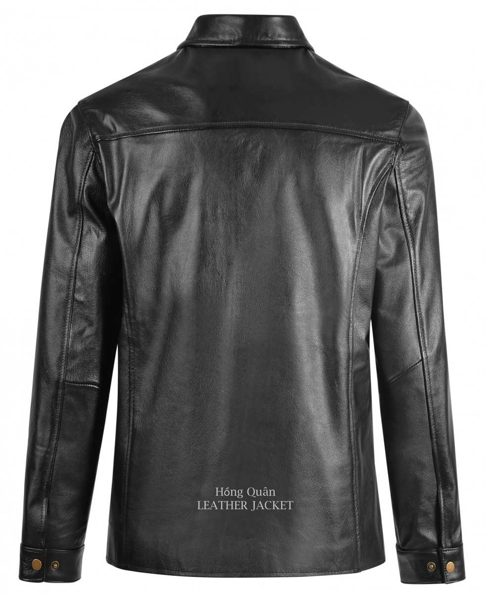 Áo da bò dáng cổ điển