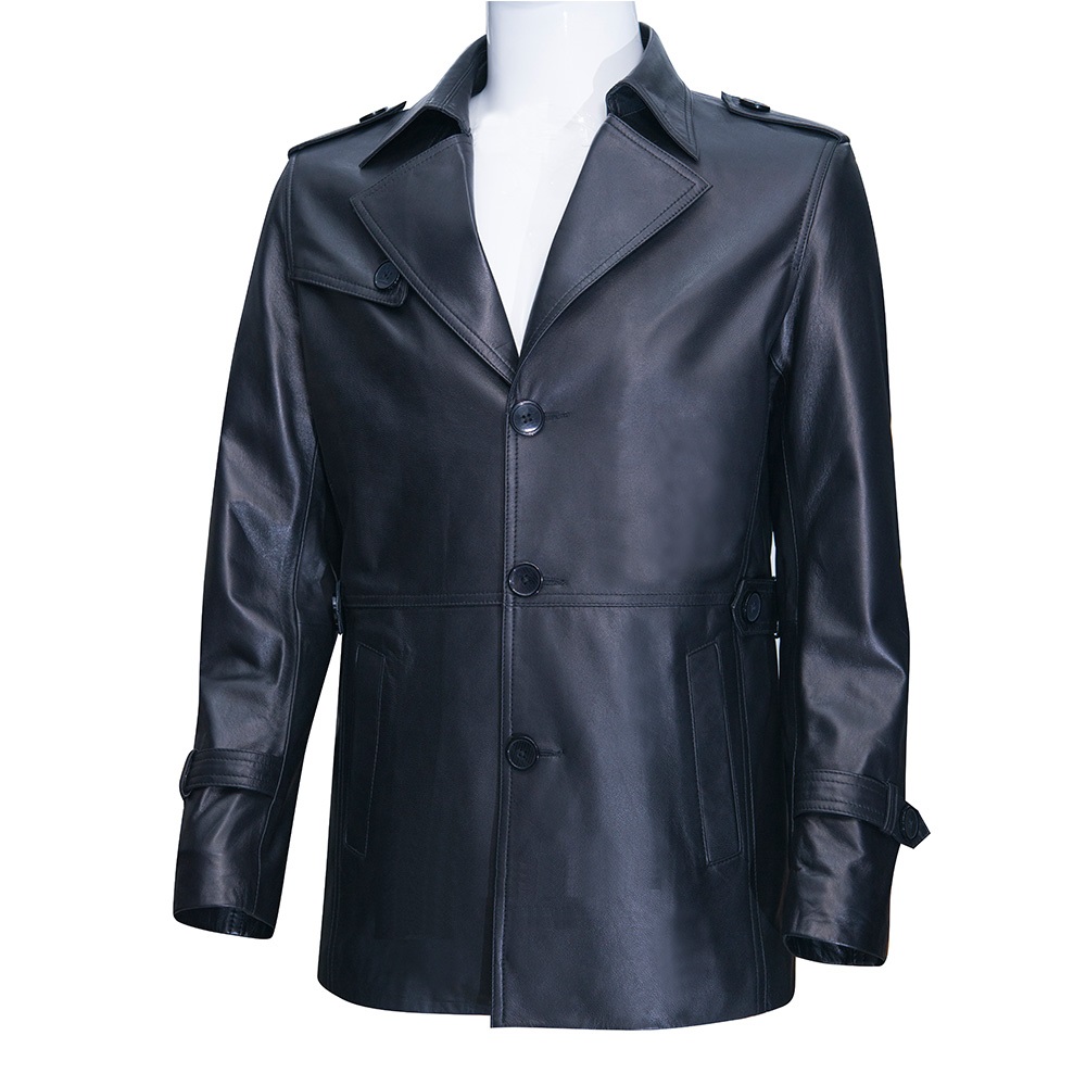 áo khoác đờ mi da thật