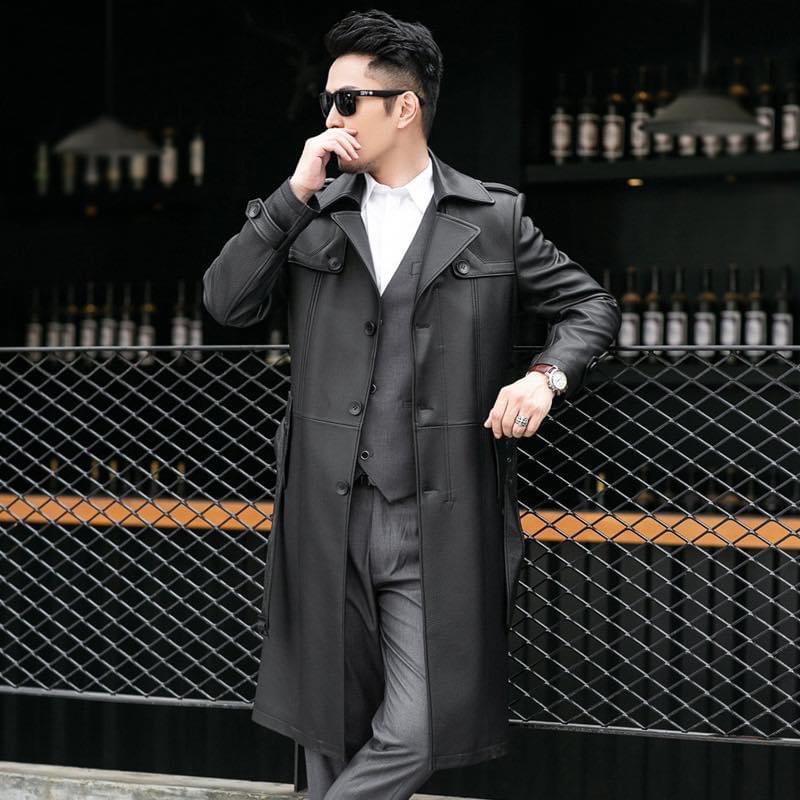 áo choàng da nam cao cấp