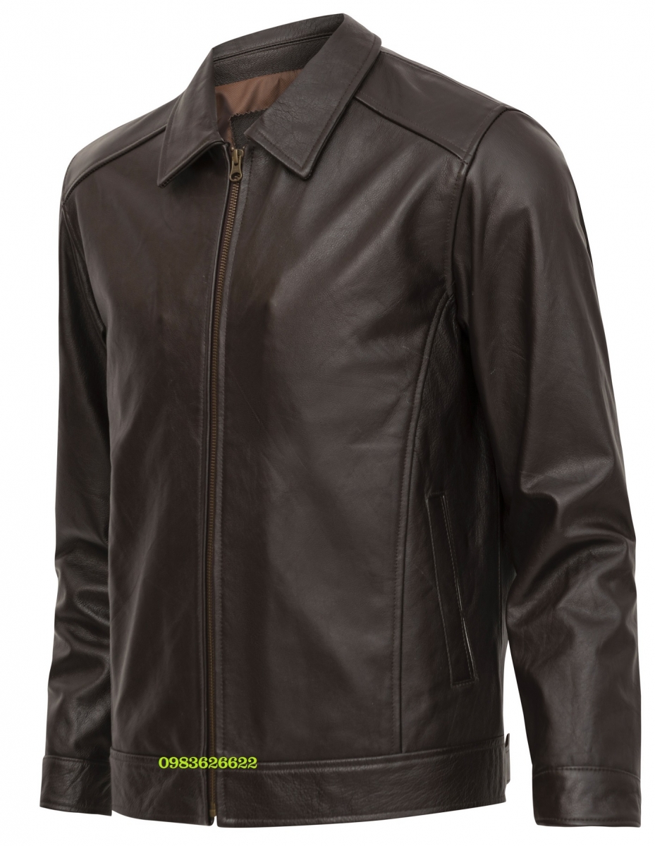 áo khoác da thật