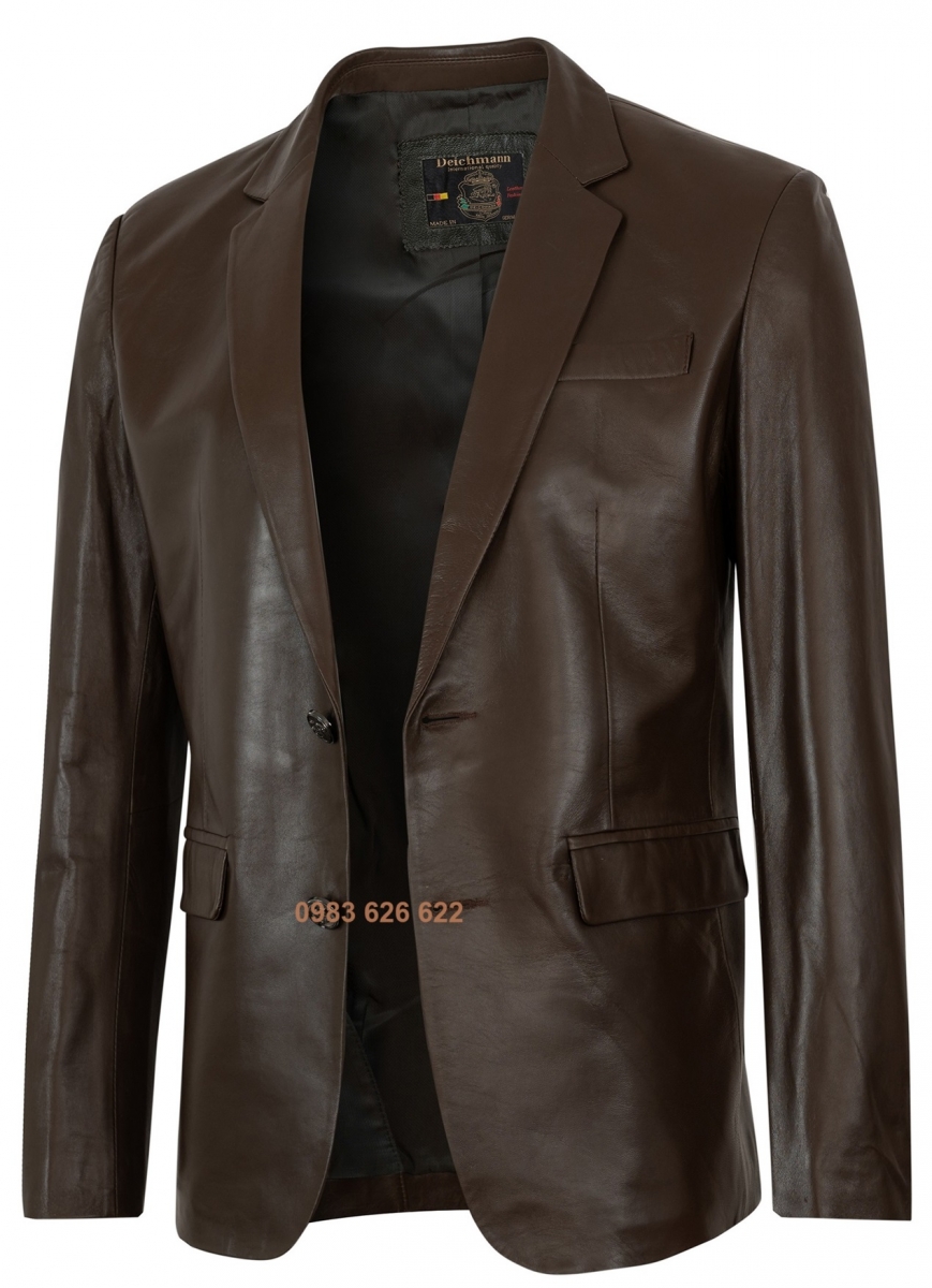 áo vest da nam xịn