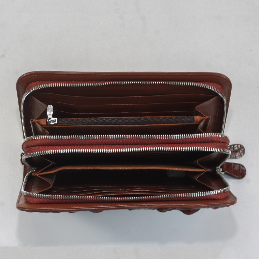 ví da cá sấu nguyên con