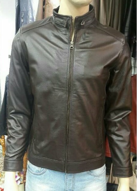 ÁO DA BÒ ĐẸP MÀU NÂU DÁNG BU DÔNG 120