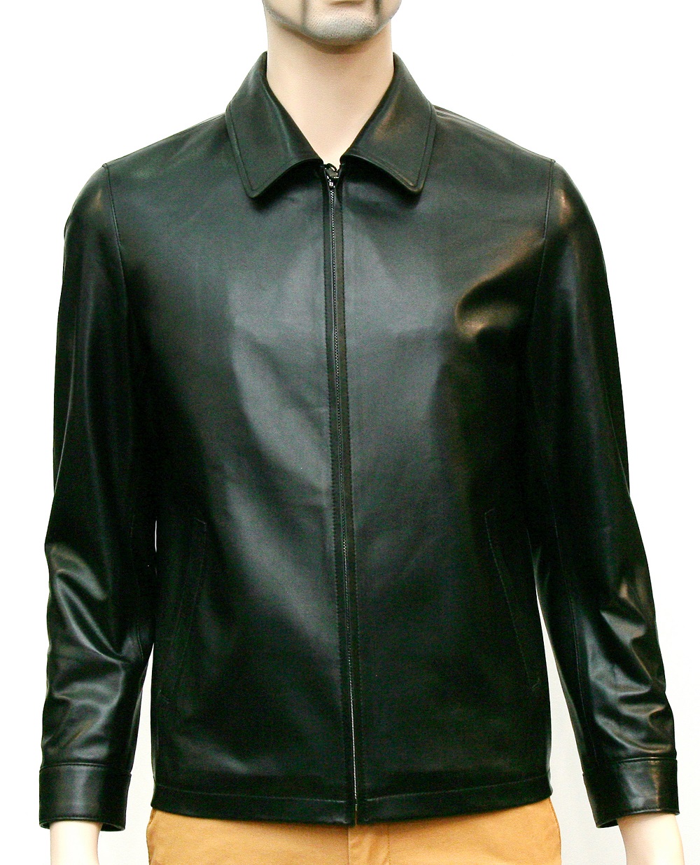 ÁO DA XỊN ĐƯỢC MAY TỪ CHẤT LIỆU DA BÒ THẬT CAO CẤP KIỂU CỔ BẺ (122)