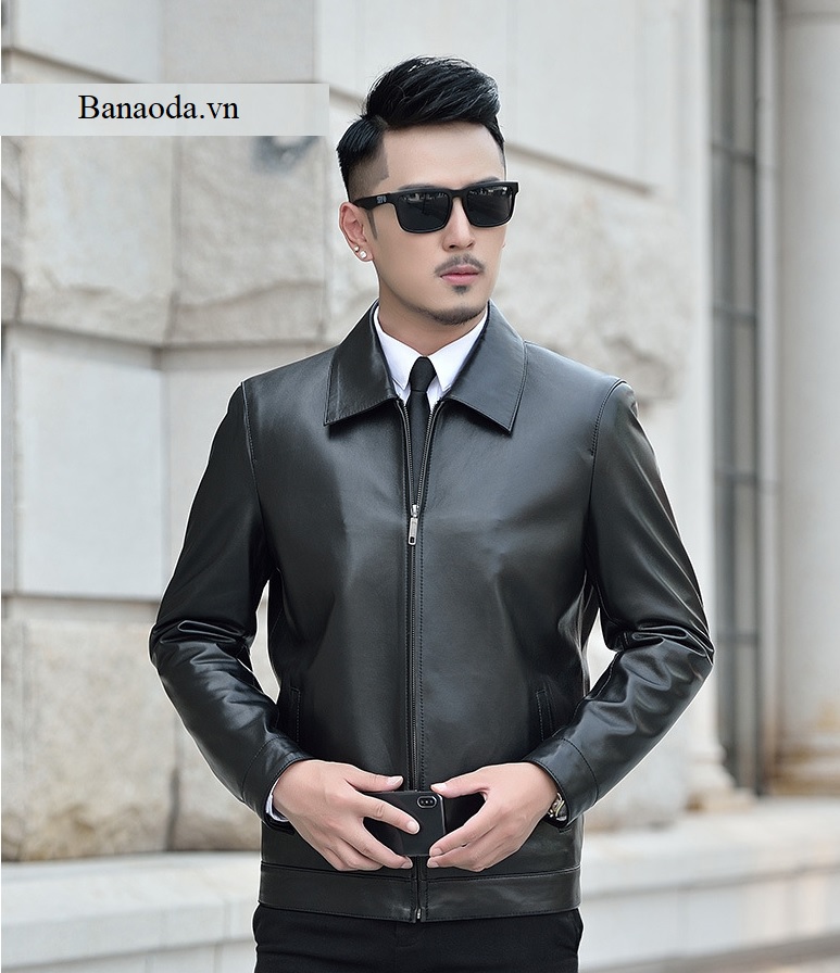 ÁO KHOÁC DA NAM NHẬP KHẨU CHẤT LIỆU DA CỪU NHUNG ITALY (233)