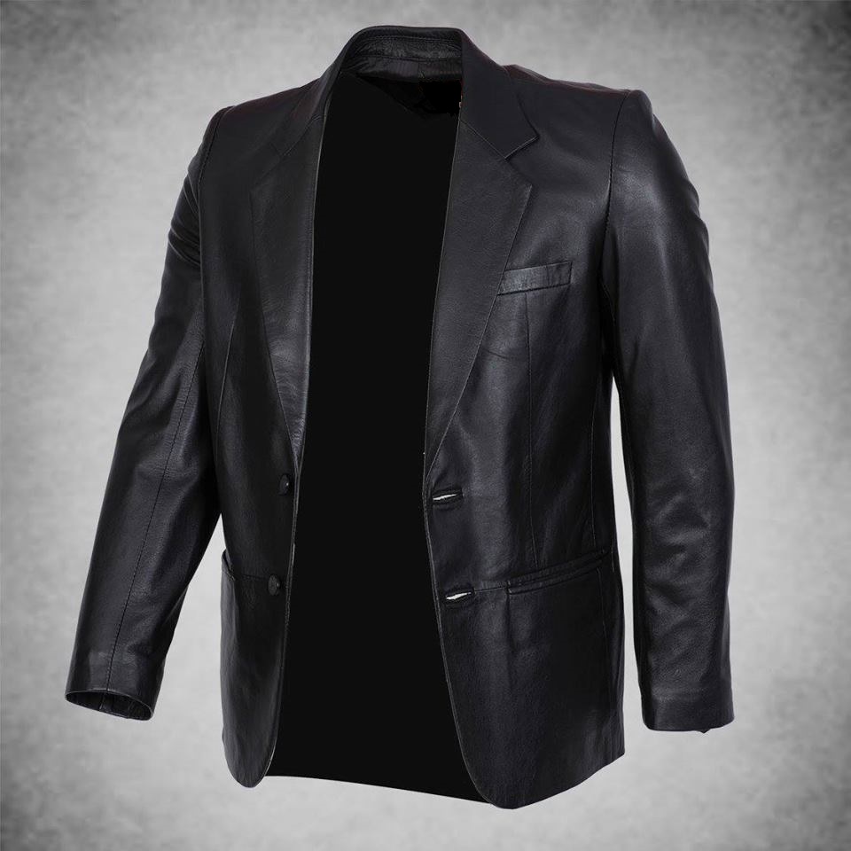 ÁO VEST DA CỪU XỊN MÀU ĐEN