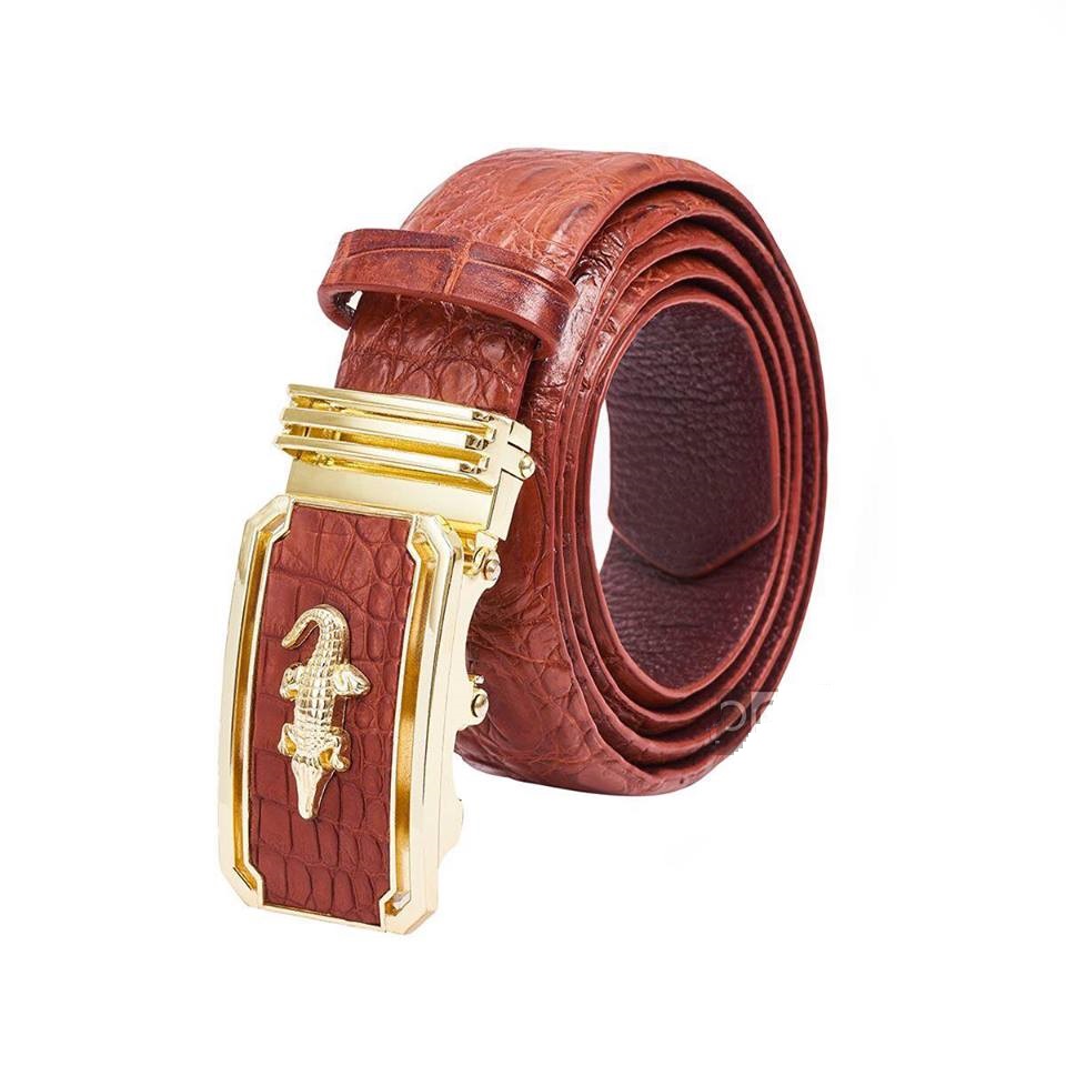 DÂY NỊT DA CÁ SẤU CAO CẤP DÂY THẮT LƯNG NGUYÊN TẤM KHÔNG NỐI - DLCS 010