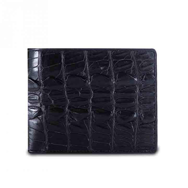 VÍ DA CÁ SẤU GAI ĐUÔI MÀU ĐEN 05