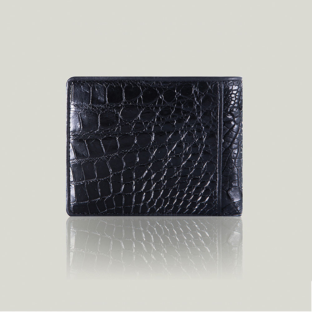 VÍ DA CÁ SẤU XỊN MÀU ĐEN 06